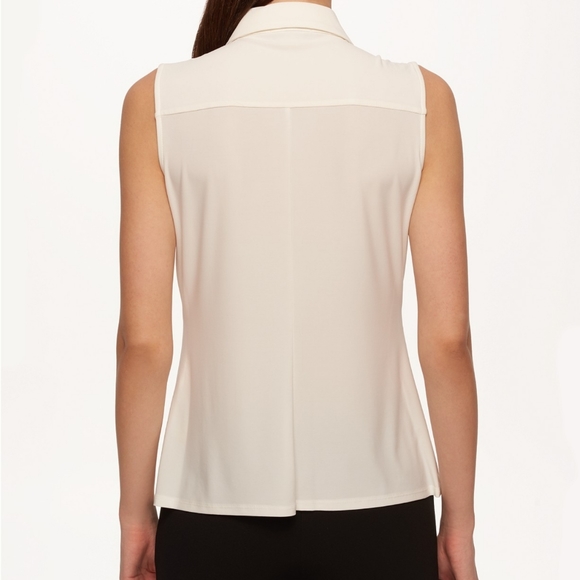 NWT Tommy Hilfiger Women Sleeveless Button Up Top - Picture 2 of 8